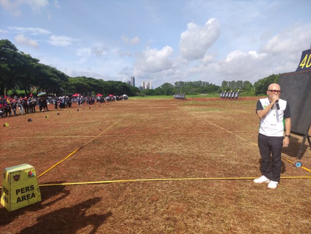 Sambutan Ketua Perpanjangan Tangsel, Gunung Kartiko pada kegiatan Tangsel Archery championship 2024